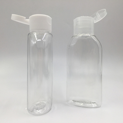 47 mm Durchmesser 25,7 g Runde PET-Pumpenflasche mit 24 mm 410 rosa Schraubkappe für Kosmetika