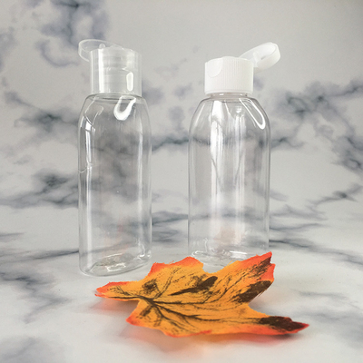 47 mm Durchmesser 25,7 g Runde PET-Pumpenflasche mit 24 mm 410 rosa Schraubkappe für Kosmetika