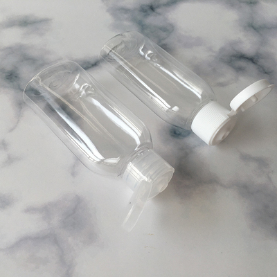 47 mm Durchmesser 25,7 g Runde PET-Pumpenflasche mit 24 mm 410 rosa Schraubkappe für Kosmetika