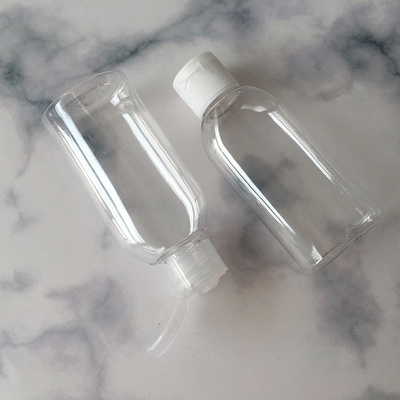 47 mm Durchmesser 25,7 g Runde PET-Pumpenflasche mit 24 mm 410 rosa Schraubkappe für Kosmetika