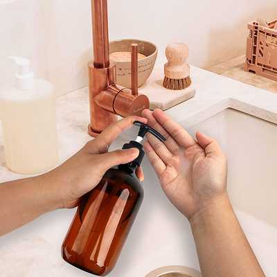 Recycelbare PET-Pumpenflasche mit Seidenscreening für kosmetische Verpackungen