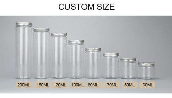 7oz 8oz klare Plastik-Glasbehälter mit Anpassungsmöglichkeiten