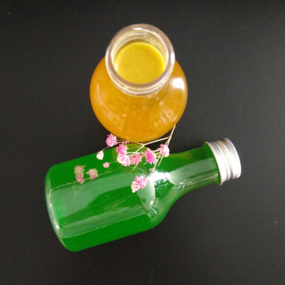 Quadratische / runde, undicht verpackte Plastik-Milch-Teeflaschen mit Schrauben an den Deckeln