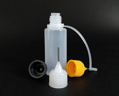 10-120 ml klare Glas-Tropffflaschen mit Schraubkappen Schwarz/transparent