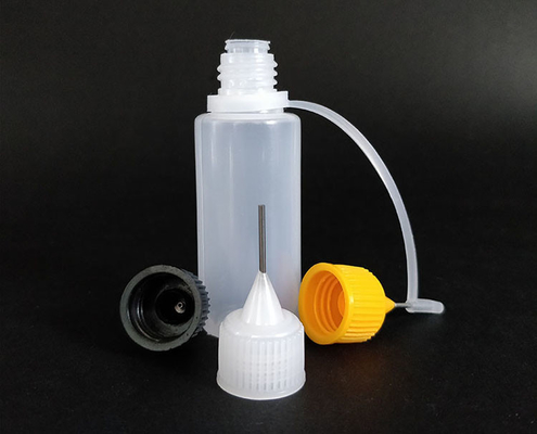 10-120 ml klare Glas-Tropffflaschen mit Schraubkappen Schwarz/transparent