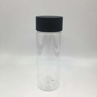 250 ml Quadratische, runde Plastik-Milch-Teeflaschen mit Schrauben an den Deckeln
