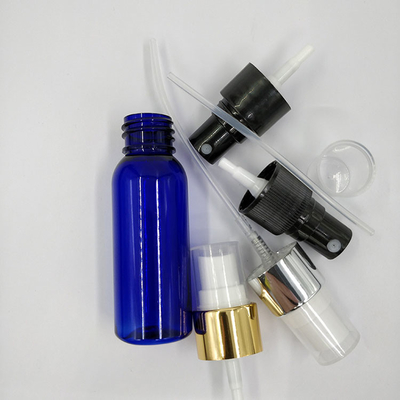 Durchsichtige, runde, glatte PET-Plastik-Sprühflasche