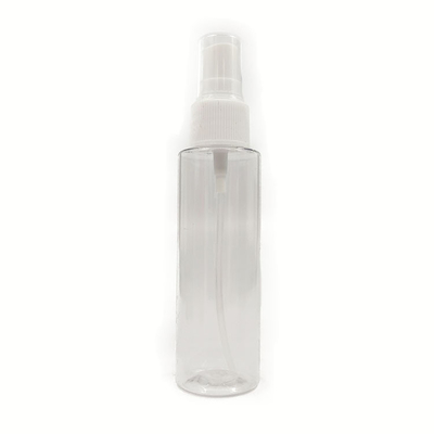 Dauerhafte, runde, durchsichtige PET-Plastik-Sprayflaschen für Reisen und Kosmetik