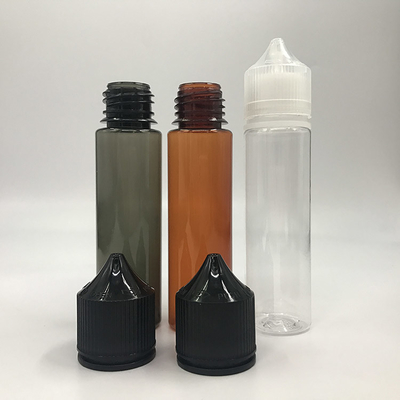 Kindersichere Durchsichtige E-Flüssigkeitsflasche / Flüssigkeitstropfffflaschen mit Druck