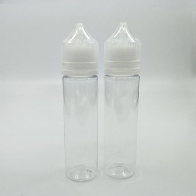 Kindersichere Durchsichtige E-Flüssigkeitsflasche / Flüssigkeitstropfffflaschen mit Druck