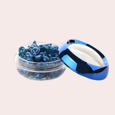 Durchsichtiger runder Kosmetikbehälter 30 ml PP-Glas mit individueller Oberflächengestaltung