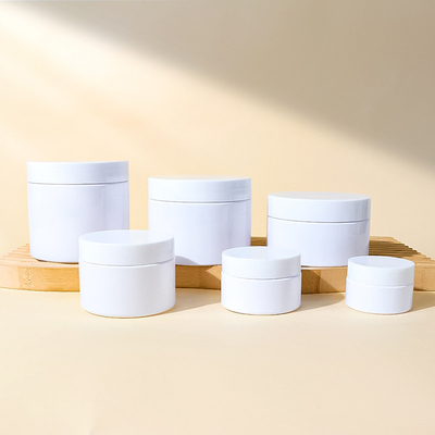 Maßgeschneiderte Acryl-Kosmetik-Glas mit glatter Oberfläche für Creme