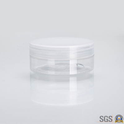 Customized Print Plastic Cosmetic Jar mit glatter Oberfläche und Druckempfindlich oder Aluminiumfolie Dichtung