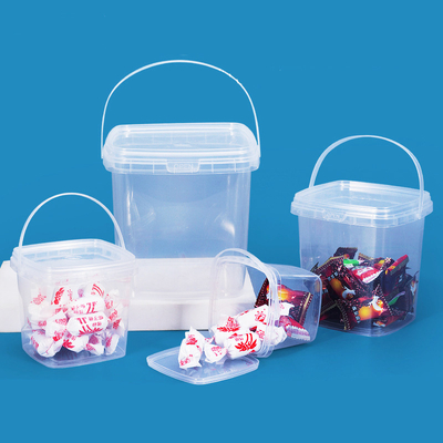 0.5 kg durchsichtige, durchsickernde Plastikflaschen mit Milch und Tee
