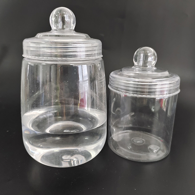 Durchsichtige Plastikgefäße mit anpassbarem Logo