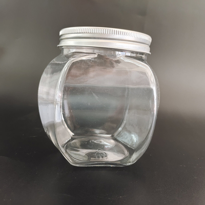 8oz langlebige Plastikgefäße mit Aluminiumfolie und benutzerdefiniertem Etikett für die Speicherung von Lebensmitteln