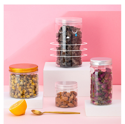 Großhandel Warmverkauf PET leere Plastik Schraubkappe Plastikglas 50-800ml