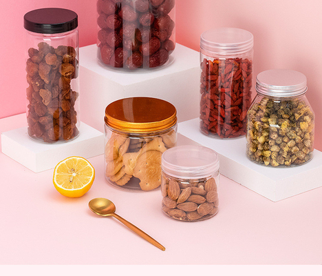 Großhandel Warmverkauf PET leere Plastik Schraubkappe Plastikglas 50-800ml