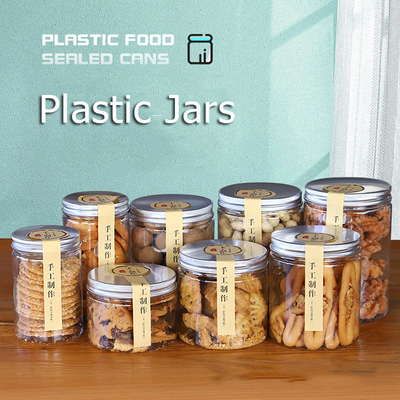 Hersteller Großhandel leere klare Gläser Plastikgläser für Süßigkeiten