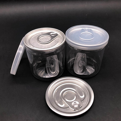 Transparente Plastikbehälter mit individuellem Logo