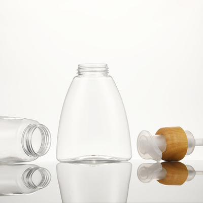 Biologisch abbaubare runde PET-Flasche mit Zähler für nachhaltige Hautpflegeverpackungen