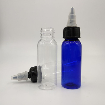 Durchsichtige Plastikflaschen mit Schraubhals