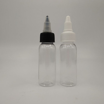 Durchsichtige Plastikflaschen mit Schraubhals
