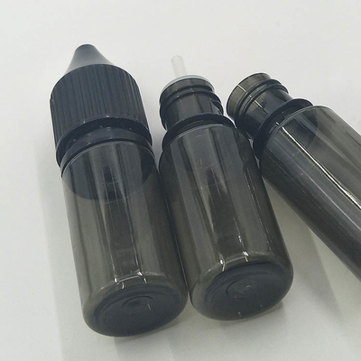 Farbenfrohe, kundenspezifische Druckerei 10 - 100 ml Kindersichere Schraubkappe Durchsichtige runde E-Flaschen