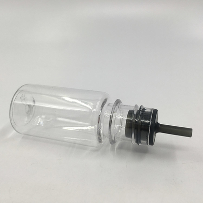 Farbenfrohe, kundenspezifische Druckerei 10 - 100 ml Kindersichere Schraubkappe Durchsichtige runde E-Flaschen