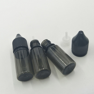Farbenfrohe, kundenspezifische Druckerei 10 - 100 ml Kindersichere Schraubkappe Durchsichtige runde E-Flaschen