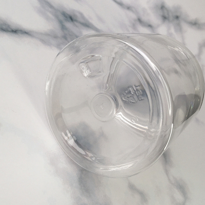 Persönlich angepasste transparente Plastikgefäße mit Logo und Foliensiegel