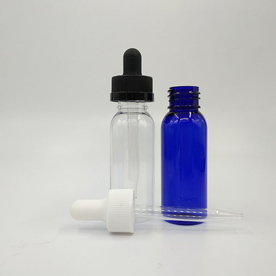 Glatte Oberfläche Custom Logo Schwarze Glas-Tropffflaschen für Flüssigkeitsverpackungen