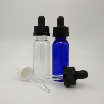 120 ml transparente Glasflüssigkeitstropffflaschen mit Schraubkappe