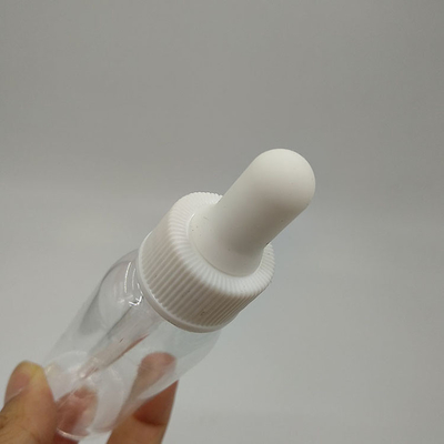 Customized Logo gedruckt glatte transparente Plastik-Tropffflaschen / Plastik-Tropffflaschen für Flüssigkeit