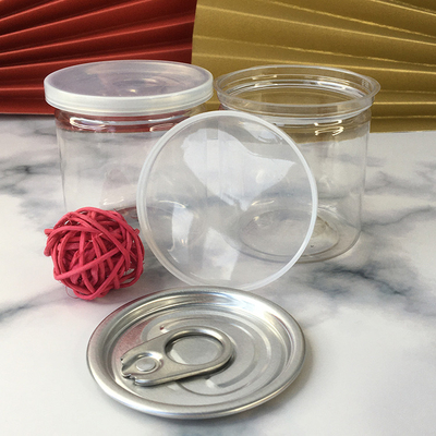 Durchsichtige Plastikgefäße mit Aluminiumfolie-Dichtungen zur Lagerung