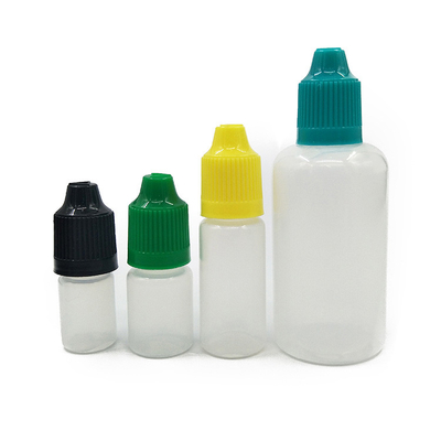 Kristallklare Glas-Tropffflasche mit schwarzer Farbe und individuellem Druck