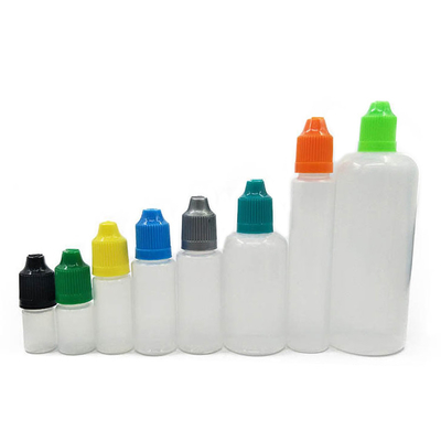 Kristallklare Glas-Tropffflasche mit schwarzer Farbe und individuellem Druck