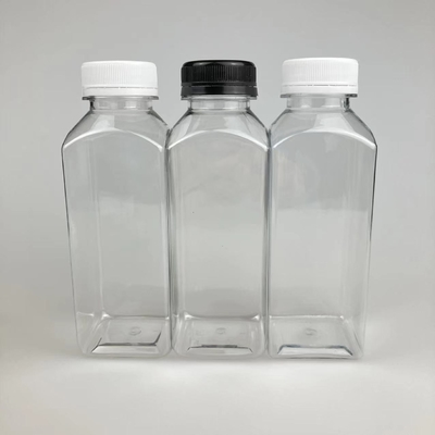 Anpassbare Milch-Tee-Flaschen PET-Materialien sicher langlebig perfekt für Saftbars Partys