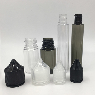 Kindersichere Rundflasche 30 ml E Flüssigflasche mit Schraubverschluss in kundenspezifischem Druck