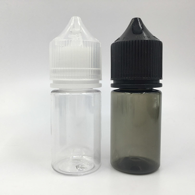 Kindersichere Rundflasche 30 ml E Flüssigflasche mit Schraubverschluss in kundenspezifischem Druck