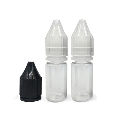 Persönlich angepasste Logo-gedruckte transparente PET-Plastikflaschen für E-Liquid
