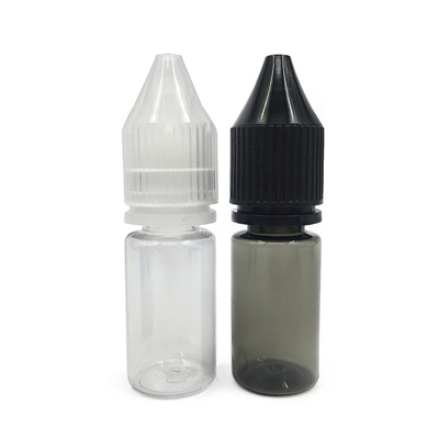 Persönlich angepasste Logo-gedruckte transparente PET-Plastikflaschen für E-Liquid