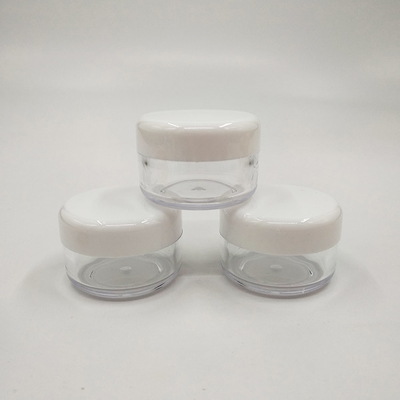 Glatte Oberfläche Kunststoff-Kosmetik-Glas 10ml 15ml 30ml 60ml 80ml 100ml 120ml 150ml mit Transparentem Design