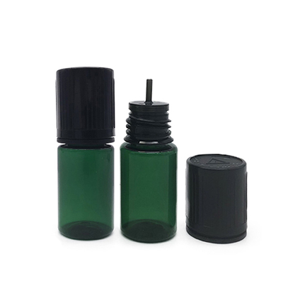 Durchsichtige Bildschirmdruck-Runde-E-Flasche mit Schraubkappe und kindsicheren Hals
