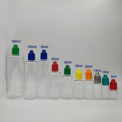 Anpassungsdruck Farbflaschen für Flüssigkeit in 10ml 15ml 30ml 60ml 80ml 100ml