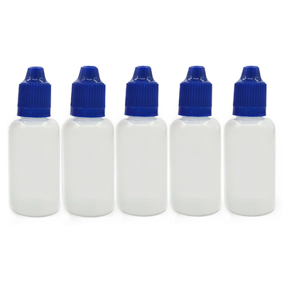 Transparente E-Flüssigkeitsflasche mit individuellem Logo und E-Flüssigkeitsverpackung