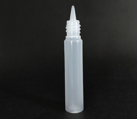 Durchsichtige, kundenspezifische, mit Logo versehene PET-Runde-Flasche aus Kunststoff