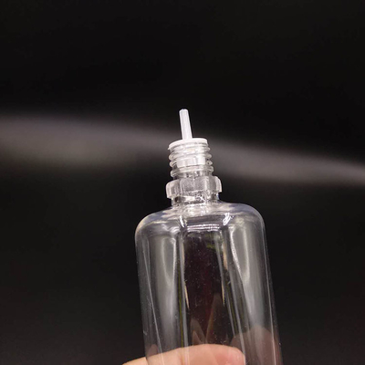 Rundartige kindersichere, transparente E-Flüssigkeitsflasche für E-Flüssigkeit