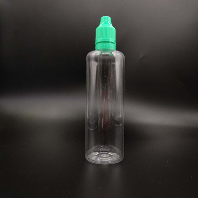 Rundartige kindersichere, transparente E-Flüssigkeitsflasche für E-Flüssigkeit