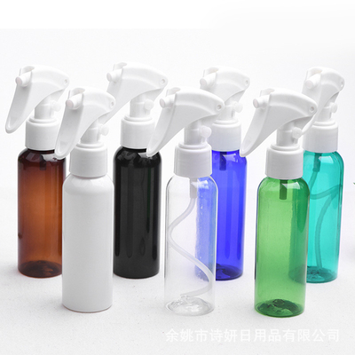 Anpassungsfähige rosafarbene klare Plastikflasche / Pump-Action PET-Flasche für die Verteilung von Kosmetika